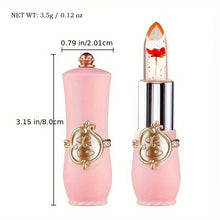 Load image into Gallery viewer, Experience the Magic of Crystal Flower Jelly Lipstick: Long-Lasting, Nourishing Lip Balm with Temperature Color Change!