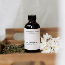 Load image into Gallery viewer, White Tea and Thyme Aroma Essential Oil Blend: Luxury Hotel Inspired Aromatherapy with Tea Leaf, Fresh Thyme & Amber for Ultrasonic Diffusers (4 Fl Oz (Pack of 1))