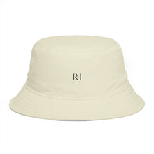 Load image into Gallery viewer, Minimal Monogram Bucket Hat — R|I Embroidered Rust Fashion Hat