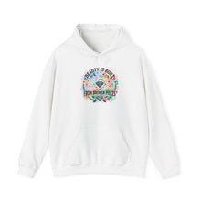 Load image into Gallery viewer, Hoodie — "Beauty Is Built From Broken Pieces" Floral Inspirational Pullover