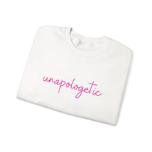 Load image into Gallery viewer, Unapologetic Crewneck Sweatshirt – "Becoming Her Unapologetically" Inspirational Sweatshirt