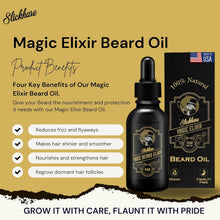 Load image into Gallery viewer, Beard Oil for Men | All Natural, Organic Beard & Mustache Growth Oil for Mens | 1 Fl Oz Pack of 1, Made in USA | Gifts for Men, Boyfriend| Husband | Citrus Scented Beard Softener for Men