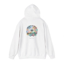 Load image into Gallery viewer, Hoodie — "Beauty Is Built From Broken Pieces" Floral Inspirational Pullover