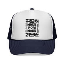 Load image into Gallery viewer, Made For More Retro Block Logo Mesh — Radiant Haven Hat