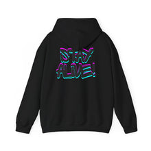 Load image into Gallery viewer, Stay Alive! Graphic Hoodie — Radiant Haven