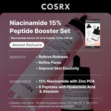 Load image into Gallery viewer, Niacinamide 15% Peptide Booster Set - Amazon Exclusive - Korean Skin Care Set, Gift Sets, Niacinamide Serum, Face Serum