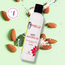 Load image into Gallery viewer, Mint Almond Oil - Lightweight Dry Scalp Oil to Lock in Moisture and Help Encourage Longer, Healthier Hair - Suitable for All Hair Types (8 Fl Oz)