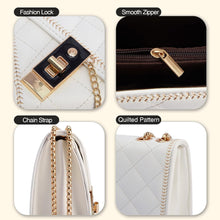 Load image into Gallery viewer, Quilted Crossbody Bag for Women - Leather Shoulder Bag Fashion Chain Small Purse