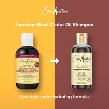 Load image into Gallery viewer, Strengthen & Restore Shampoo for Damaged Hair, Jamaican Black Castor Oil to Cleanse & Nourish Hair, 3.2 Fl Oz