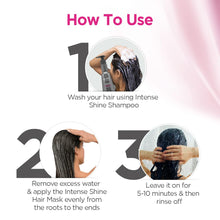 Load image into Gallery viewer, Intense Shine Hair Mask | with Rice & Silk Protein for Soft & Shiny Hair | Natural Deep Conditioning Masque for Damage & Frizz Control | 8.82 Oz/250G