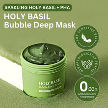 Load image into Gallery viewer, Korean Carbonic Acid Holy Basil Bubble Facial Mask Exfoliating Deep Cleansing Remove Blackhead Shrink Pore Oil Control Skin Care