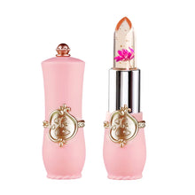 Load image into Gallery viewer, Experience the Magic of Crystal Flower Jelly Lipstick: Long-Lasting, Nourishing Lip Balm with Temperature Color Change!