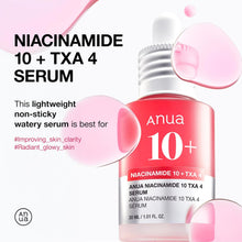 Load image into Gallery viewer, Niacinamide 10 + TXA 4 Serum, Dark Spot Care, Hyaluronic Acid, Tranexamic Acid, Lightweight & Hydrating All-In-One Daily Facial Serum for Glass Skin, Korean Skincare, 1.01 Fl.Oz