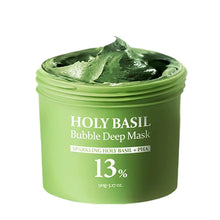 Load image into Gallery viewer, Korean Carbonic Acid Holy Basil Bubble Facial Mask Exfoliating Deep Cleansing Remove Blackhead Shrink Pore Oil Control Skin Care