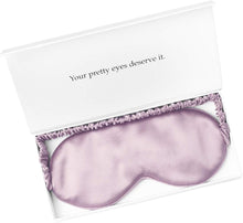 Load image into Gallery viewer, Silk Sleep Mask Light Blocking Luxury 100% Mulberry 19Mm Silk Eye Mask Eye Cover Blindfold Ultra Soft Light & Comfy anti Aging Skin Care with Travel Bag Gift Package