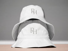 Load image into Gallery viewer, Minimal Monogram Bucket Hat — R|I Embroidered Rust Fashion Hat
