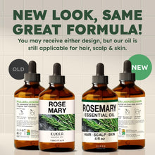 Load image into Gallery viewer, KUKKA Rosemary Essential Oils - 4 Fl Oz - for Hair, Skin, Diffuser, Aromatherapy & DIY Soap Making Scent