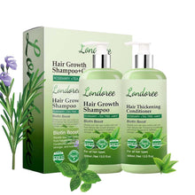 Load image into Gallery viewer, Rosemary Shampoo and Conditioner Set for Hair Growth – Biotin & Tea Tree Oil – Thickening & Strengthening Formula for Thinning Hair, Hair Loss, Scalp Therapy – 13.5 Fl Oz Each (400Ml)