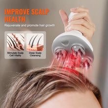 Load image into Gallery viewer, Succebuy Electric Scalp Massager Rechargeable Head Massager Hair Growth Waterproof Portable Kneading Electric Scalp Scratcher