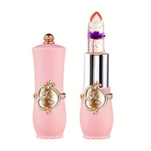 Load image into Gallery viewer, Experience the Magic of Crystal Flower Jelly Lipstick: Long-Lasting, Nourishing Lip Balm with Temperature Color Change!