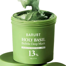 Load image into Gallery viewer, Korea Deep Bubble Mask Holy Basil Pha Carbonated Bubble Mask Reduces Sebum Cleansing Mask Exfoliating Smooth Skin All Skin Types