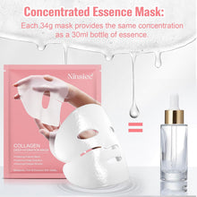 Load image into Gallery viewer, Collagen Face Masks – Deep Hydrating & Firming Overnight Hydrogel Mask, Anti-Wrinkle Lifting, Real Collagen Infused for Plump Skin (4 Pcs)