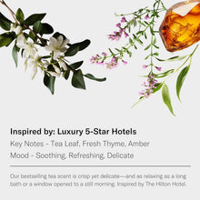 Load image into Gallery viewer, White Tea and Thyme Aroma Essential Oil Blend: Luxury Hotel Inspired Aromatherapy with Tea Leaf, Fresh Thyme & Amber for Ultrasonic Diffusers (4 Fl Oz (Pack of 1))