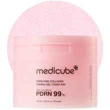 Load image into Gallery viewer, MEDICUBE PDRN Pink Collagen Toning Gel Toner Pad 70Pcs | 120Ml | Tracking