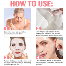 Load image into Gallery viewer, Collagen Face Masks – Deep Hydrating &amp; Firming Overnight Hydrogel Mask, Anti-Wrinkle Lifting, Real Collagen Infused for Plump Skin (4 Pcs)
