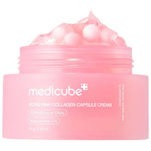 Load image into Gallery viewer, Medicube Pink Collagen Capsule Cream Face Lightweight Moisturizing Cream for Uneven Skin Tone Glow Hydration Korean Skin Care
