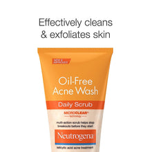 Load image into Gallery viewer, Oil-Free Acne Face Wash with 2% Salicylic Acid, Daily Exfoliating Scrub &amp; Acne Treatment for Oily, Acne-Prone Skin, Clears Breakouts &amp; Blackheads, 4.2 Fl. Oz
