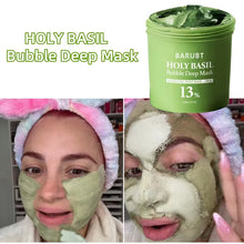 Load image into Gallery viewer, Korea Deep Bubble Mask Holy Basil Pha Carbonated Bubble Mask Reduces Sebum Cleansing Mask Exfoliating Smooth Skin All Skin Types
