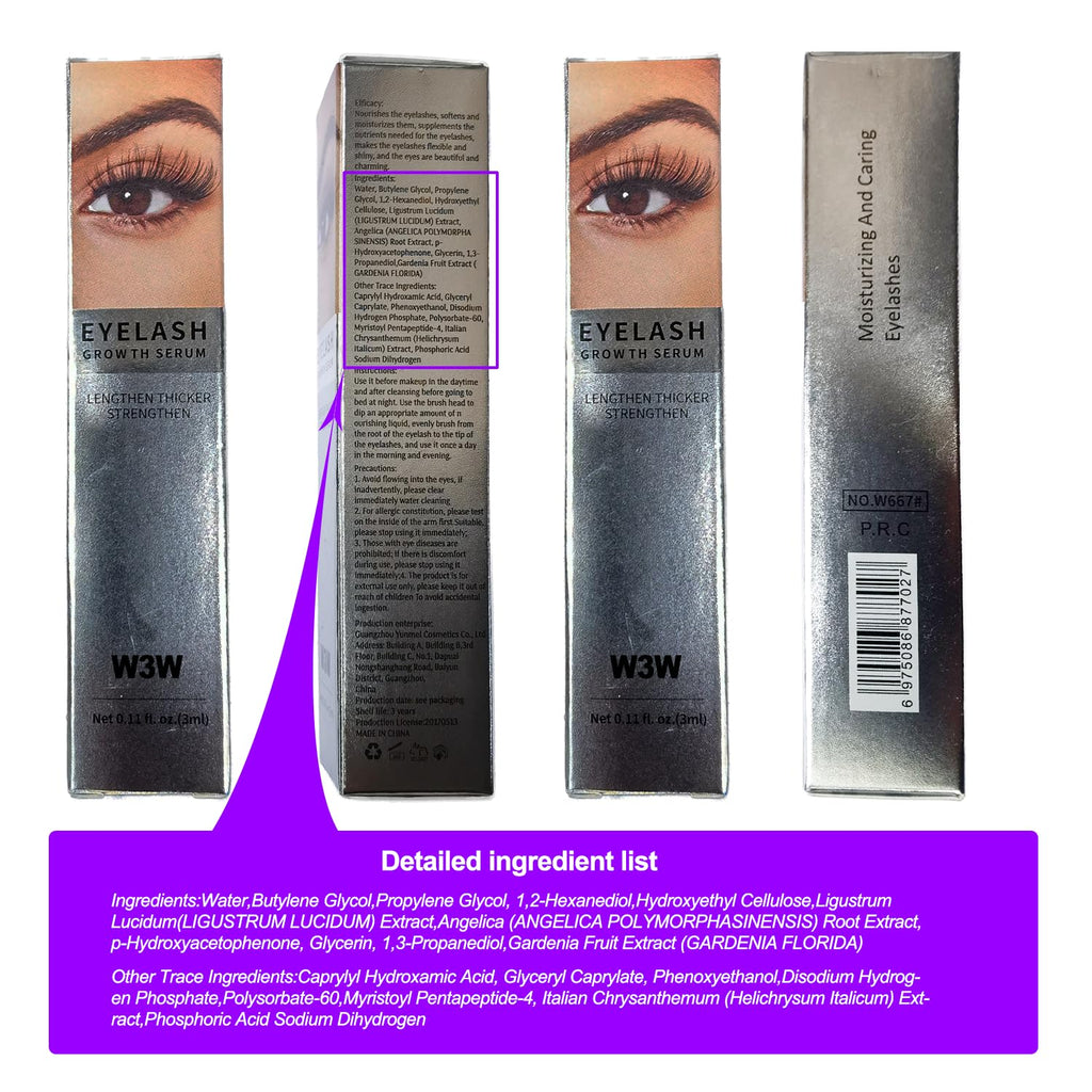 Lash Serum,Eyelash Growth Serum - Rapid Eyelash for Stronger, Healthier Lashes & Brows, Vegan & Cruelty-Free (2 PCS)