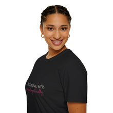 Load image into Gallery viewer, Becoming Her Unapologetically - Tee shirt. INSPIRATIONAL TEE-SHIRT
