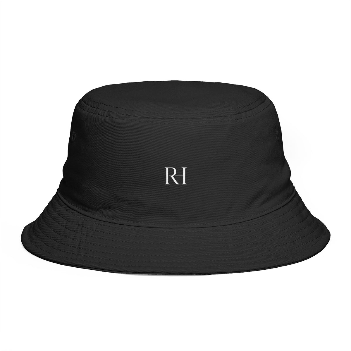 Minimal Monogram Bucket Hat — R|I Embroidered Rust Fashion Hat