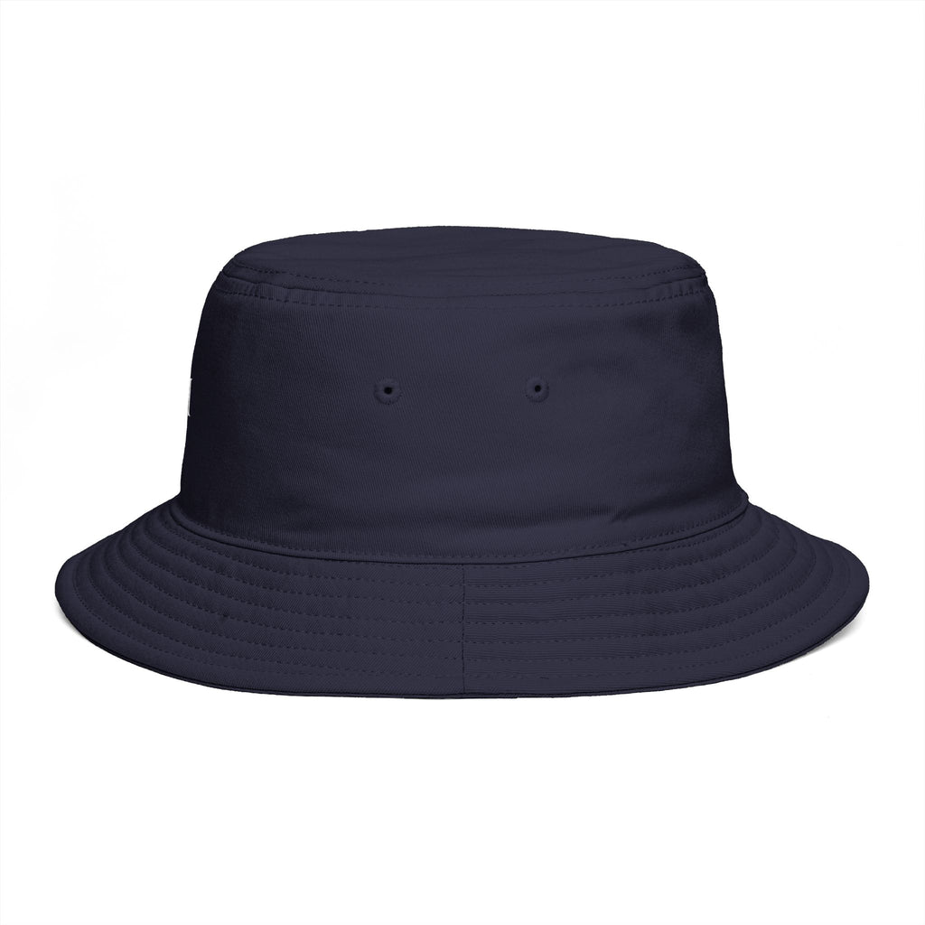 Minimal Monogram Bucket Hat — R|I Embroidered Rust Fashion Hat