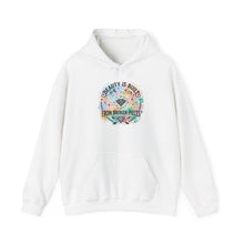 Load image into Gallery viewer, Hoodie — "Beauty Is Built From Broken Pieces" Floral Inspirational Pullover
