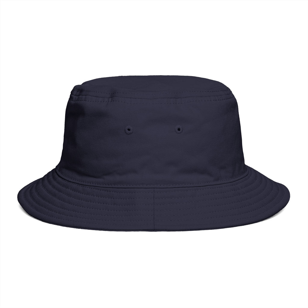 Minimal Monogram Bucket Hat — R|I Embroidered Rust Fashion Hat