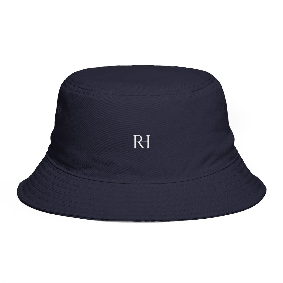 Minimal Monogram Bucket Hat — R|I Embroidered Rust Fashion Hat