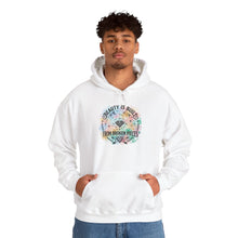 Load image into Gallery viewer, Hoodie — "Beauty Is Built From Broken Pieces" Floral Inspirational Pullover
