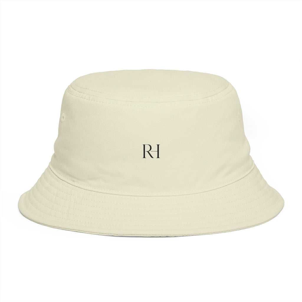 Minimal Monogram Bucket Hat — R|I Embroidered Rust Fashion Hat