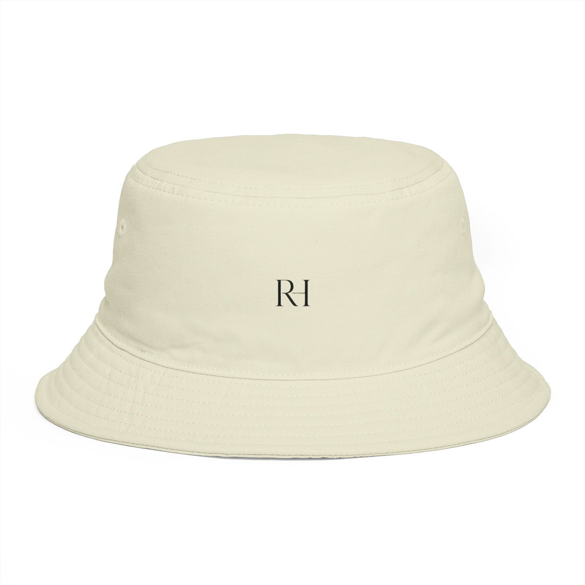 Minimal Monogram Bucket Hat — R|I Embroidered Rust Fashion Hat