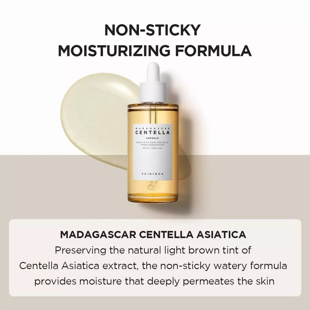 Revitalize Your Skin with SKIN1004 Madagascar Centella Ampoule - Soothing, Hydrating & Vegan Formula for Sensitive Skin - 55ml
