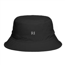 Load image into Gallery viewer, Minimal Monogram Bucket Hat — R|I Embroidered Rust Fashion Hat
