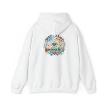 Load image into Gallery viewer, Hoodie — "Beauty Is Built From Broken Pieces" Floral Inspirational Pullover
