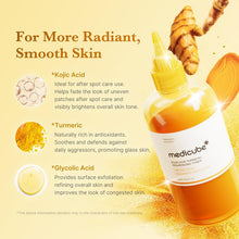 Load image into Gallery viewer, Kojic Acid Turmeric Smoothing Toner for Face &amp; Body | Lightweight Toner for Balancing Uneven Skin Tone &amp; Texture | Niacinamide, Glycolic Acid for Clear Glass Skin | 8.45 Fl.Oz
