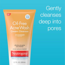 Load image into Gallery viewer, Oil-Free Acne Face Wash Cream Cleanser, 2% Salicylic Acid Acne Treatment, Daily Facial Cleanser for Acne-Prone Skin, 6.7 Fl. Oz
