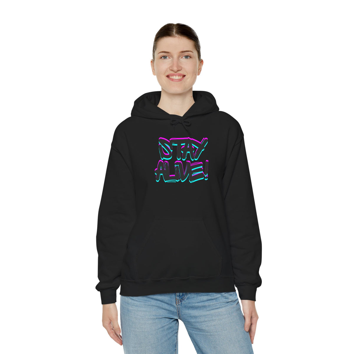Stay Alive! Graphic Hoodie — Radiant Haven