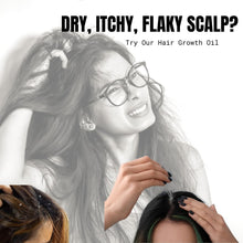 Load image into Gallery viewer, Hair Growth Oil | Strengthening Nourishing Treatment for Split Ends and Dry Scalp | Moisturizing Dry Brittle Damaged Hair and Scalp with Essential Oils | for All Hair Types (2 Oz)
