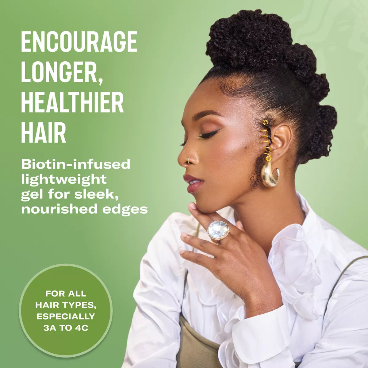 Mielle Organics Rosemary Mint Strengthening Edge Gel - 2Oz: for Textured & Curly Hair, Paraben-Free